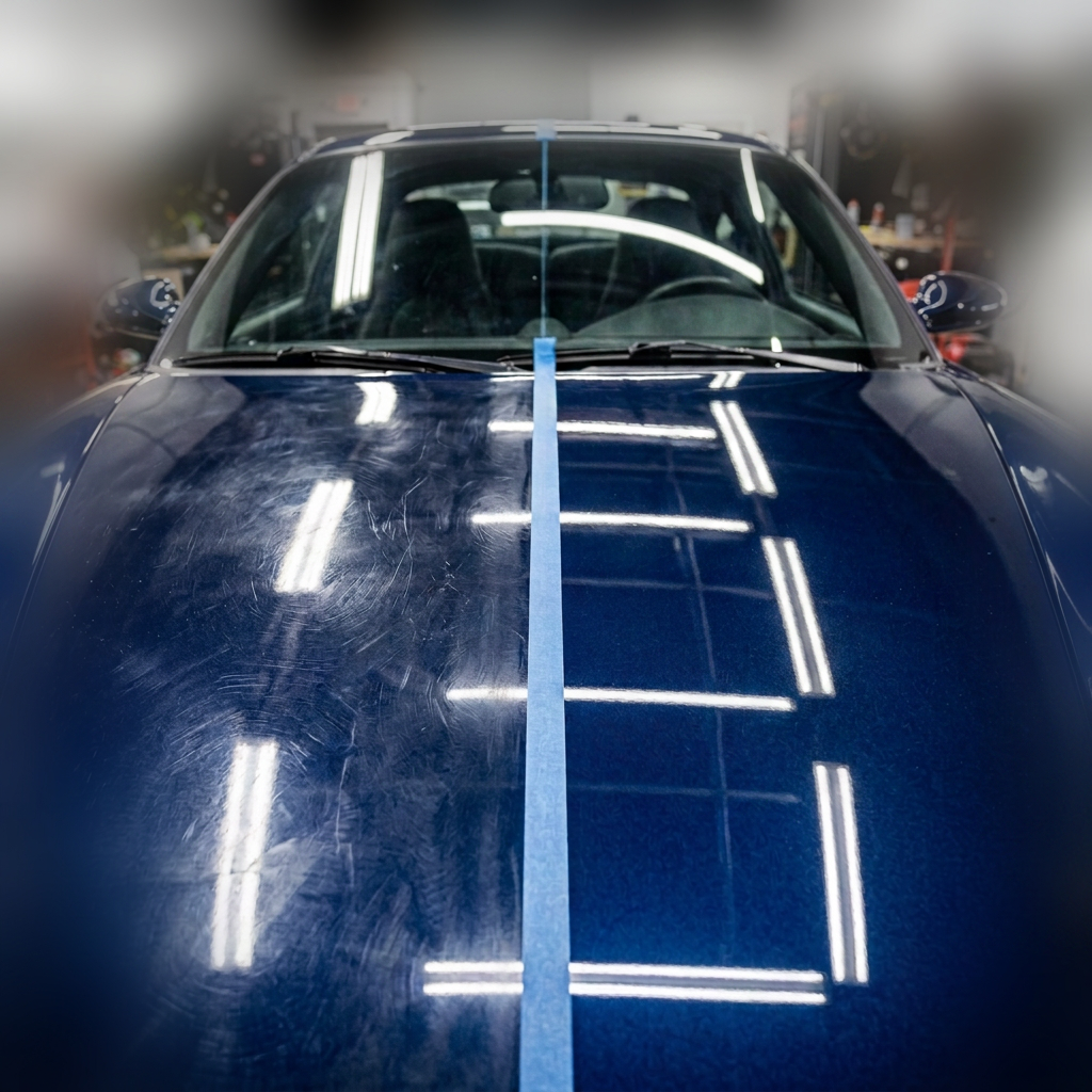 Paint correction Sydney — multi-stage machine polishing restoring gloss on car paint